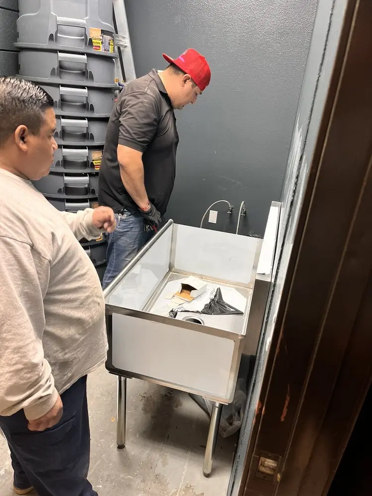 Commercial plumbing and sink installation in Brea Chem